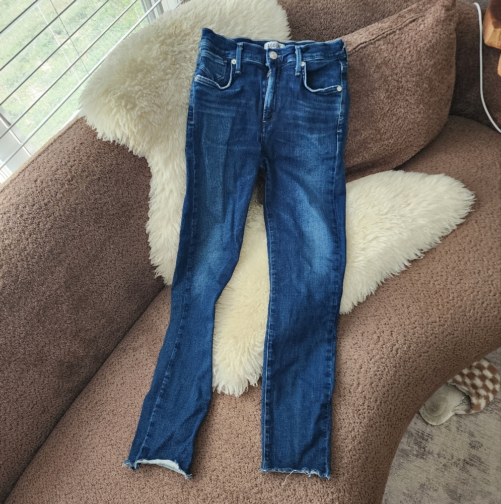 Agolde Sophie High Rise Skinny Crop In Claremont